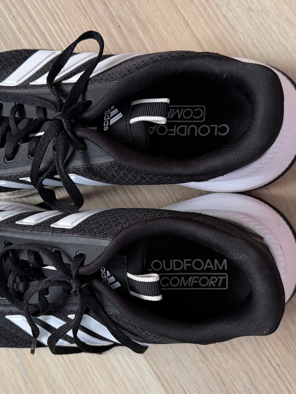 Adidas Runfalcon Cloudfoam Running Shoes Black White Women’s 8.5 - Picture 5 of 5